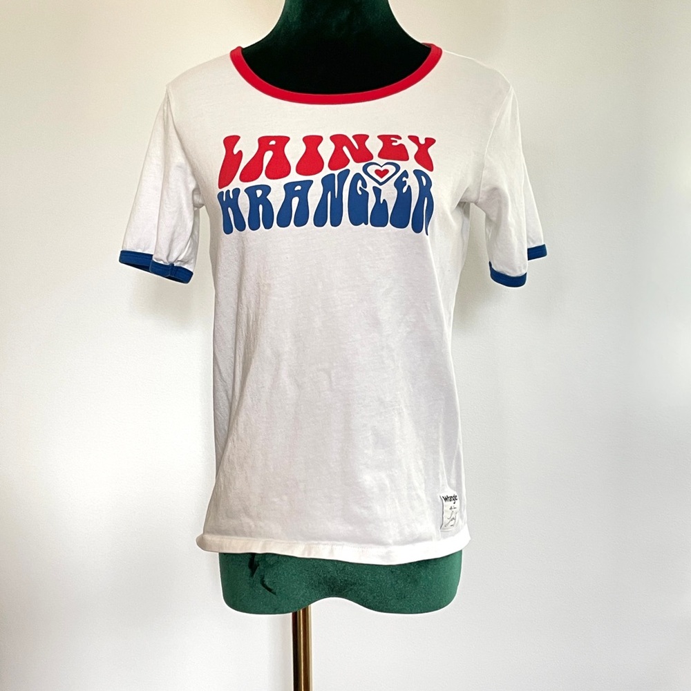 Wrangler Lainey Wilson Ringer Tee Youth XL Retro Graphic Y2K Streetwear School